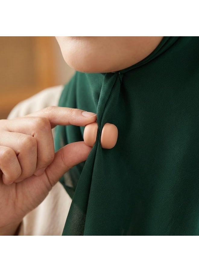 Strong Magnetic Hijab Pins, 4 Pack Powerful Hijab Magnets Multi-Use Pinless Hijab Magnetic Pins, Colorful Magnet Pins Scarf Magnetic Pin No-Snag Brooch Clasp for Clothes Dress Scarves (Matte) - Image 2